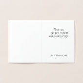 ありがとうフォイルカード 箔カード (内部)