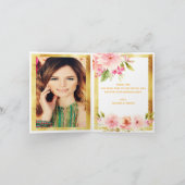 ありがとうフォトカード水色のダリア花 サンキューカード (内部)