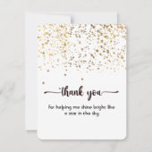 ありがとうフラットカードかわいいシンプルと サンキューカード (正面)