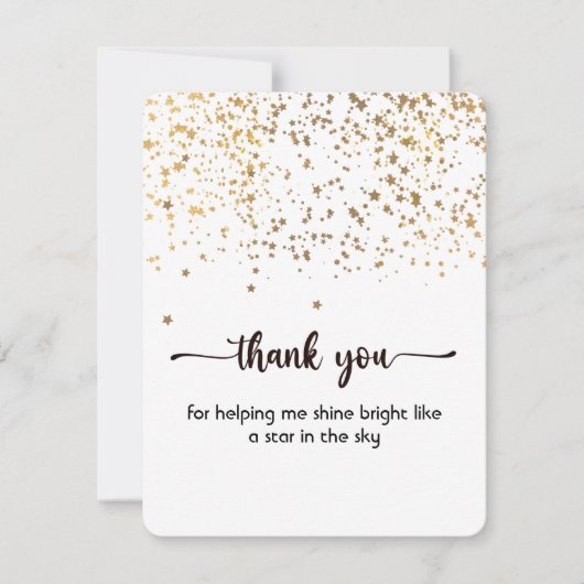 ありがとうフラットカードかわいいシンプルと サンキューカード (正面)