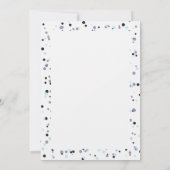 ありがとうフラット卒業北極ブルー サンキューカード (裏面)