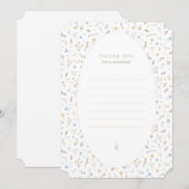 ありがとうフラット – ストーリーブックピンク サンキューカード (正面/裏面)