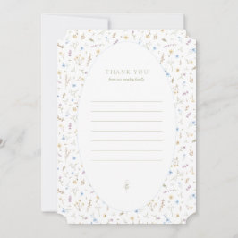 ありがとうフラット – ストーリーブックブルー サンキューカード