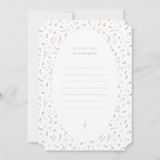 ありがとうフラット – ストーリーブックブルー サンキューカード