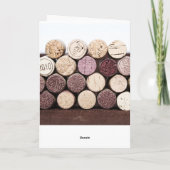 ありがとうフランスのワインボトルコルク サンキューカード (裏面)