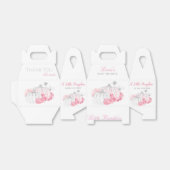 ありがとうフローラピンクパンプキンガールベビーシャワー フェイバーボックス (折り畳みなし)