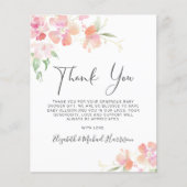 ありがとうフローラピンク水色ベビーシャワー (正面)
