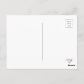 ありがとうフローラブルーバルーンスパークシルバー ポストカード (裏面)