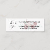 ありがとうフローラ割引コードQR挿入 スキニー名刺 (正面)