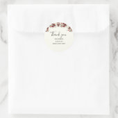 ありがとうフローラ卒業パーティー卒業 ラウンドシール (バッグ)