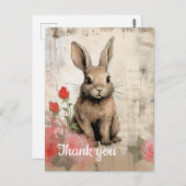 ありがとうブラウンバニー16 ポストカード (正面/裏面)