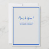 ありがとうブラックラボかわいい子犬ラブラドール犬 サンキューカード (裏面)