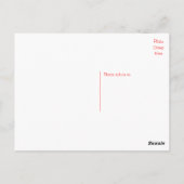 ありがとうブラッドハウンド子犬はがき ポストカード (裏面)