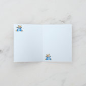 ありがとうブルーモノグラム子供へB サンキューカード (内部)