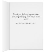 ありがとうブーケ母のデイカード (内側 (右))