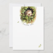 ありがとうヘッジホッグウッドランドベイビーシャワー水色 (正面)