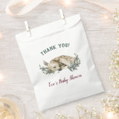 ありがとうベビーその寒い外の冬の赤ちゃんシャワー フェイバーバッグ (クリップ留めされた状態)