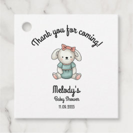 ありがとうベビーガールテディ フェイバータグ