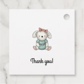 ありがとうベビーガールテディ フェイバータグ (裏面)