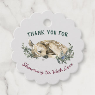 ありがとうベビー冬の外は寒い フェイバータグ