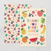ありがとうベリーマッチ、スイートベリー ファースト サンキューカード (正面/裏面)