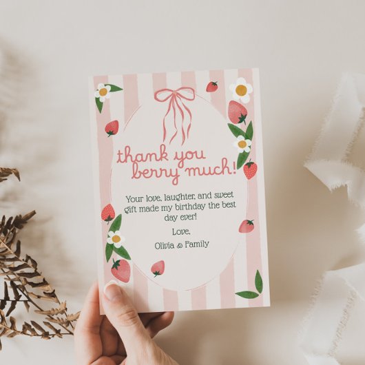 ありがとうベリーマッチ スターベリー 誕生日カード サンキューカード