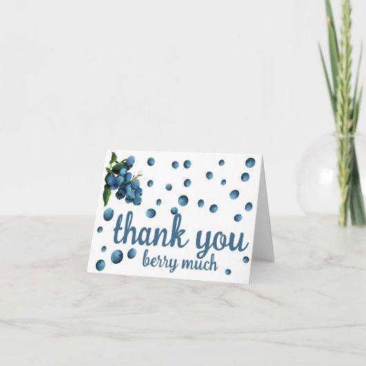 ありがとうベリー多くのサンキューカード サンキューカード (正面)