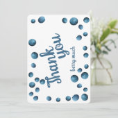 ありがとうベリー多くのブルーベリー感謝のノート サンキューカード (スタンド正面)