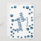 ありがとうベリー多くのブルーベリー感謝のノート サンキューカード (正面)