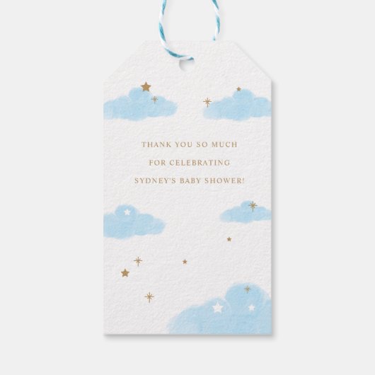 ありがとうホットエアバルーンTeddyベアーピンク ギフトタグ (裏面)