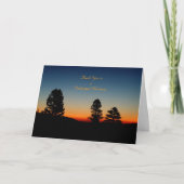 ありがとうボランティアのグリーティングカード, Sierra Sunrise サンキューカード (正面)