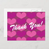 ありがとうポストカードとハートプリント ポストカード (正面/裏面)