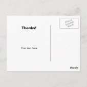 ありがとうポストカードとハートプリント ポストカード (裏面)