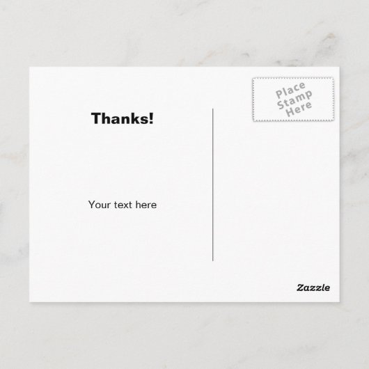 ありがとうポストカードとハートプリント ポストカード (裏面)