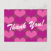 ありがとうポストカードとハートプリント ポストカード (正面)