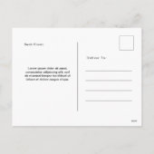 ありがとうポストカードラブグラディエント水彩スタイル シーズンポストカード (裏面)