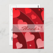 ありがとうポストカード虹のハート ポストカード (正面/裏面)