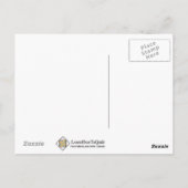 ありがとうポストカード – スターキルトブロック(青/灰色) ポストカード (裏面)