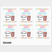 ありがとうポップコーンのシール スクエアシール (シート)