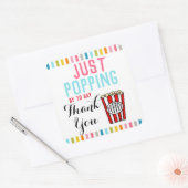 ありがとうポップコーンのシール スクエアシール (封筒)