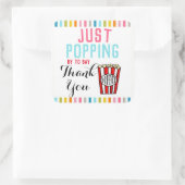 ありがとうポップコーンのシール スクエアシール (バッグ)