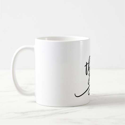 ありがとうマグカップ ☕ | 心からの感謝を込めた小さな贈り物 コーヒーマグカップ (左)