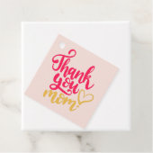 ありがとうママとハートピンクギフトラベル フェイバータグ (インサイチュ)