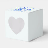 ありがとうママとハートブルーのギフトボックス フェイバーボックス (正面サイド)