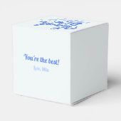 ありがとうママとハートブルーのギフトボックス フェイバーボックス (裏面サイド)