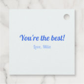 ありがとうママとハートブルーギフトラベル フェイバータグ (裏面)