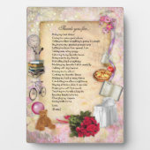 ありがとうママのプラーク フォトプラーク (正面)