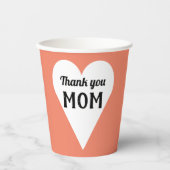 ありがとうママのメッセージ 紙コップ (正面)