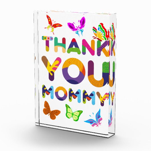 ありがとうママカラフル フォトブロック (右)