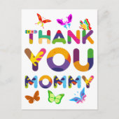 ありがとうママカラフル ポストカード (正面)